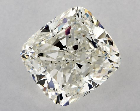 GIA 3.00 Carat K-SI1 Good Cut Cushion Modified Diamond